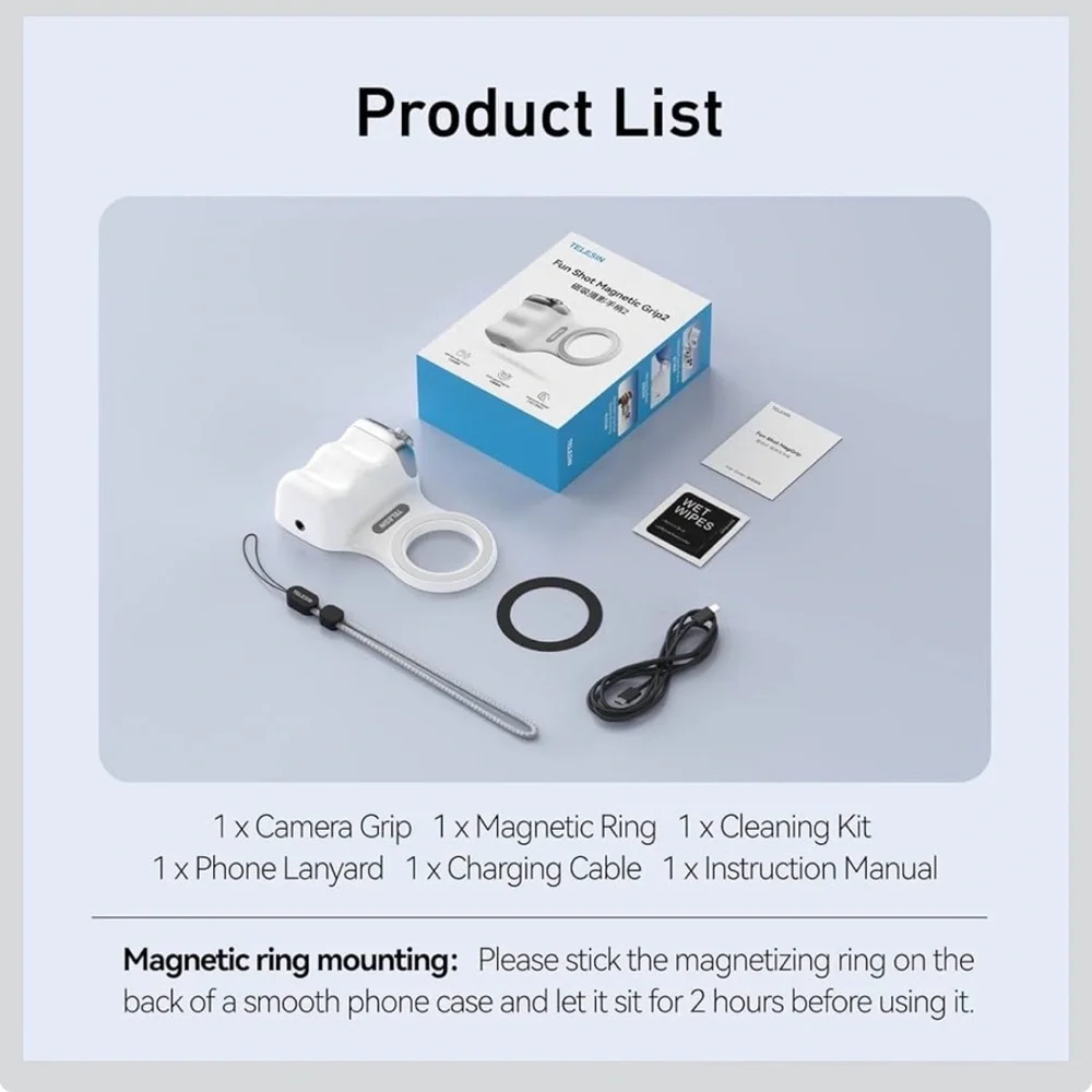 🚨BUNDLE ALERT 🚨 Tekesin Fun Shot Magnetic Grip2 & Magnetic C03 selfie light